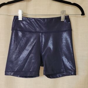 Athleta Girl Shimmery Navy High-Rise Shorts